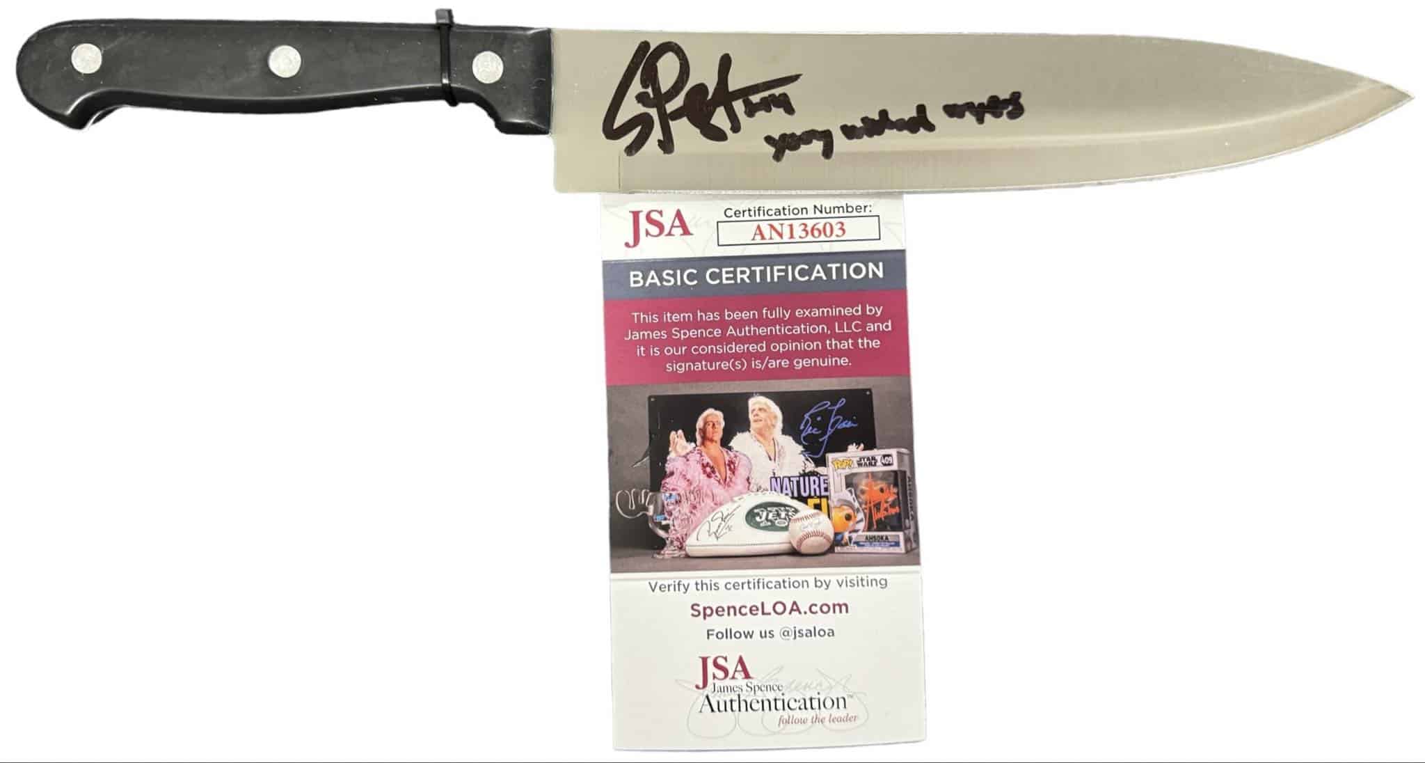 Erik Preston signed Real Knife Young Michael Myers Halloween 4 The Return of ... img