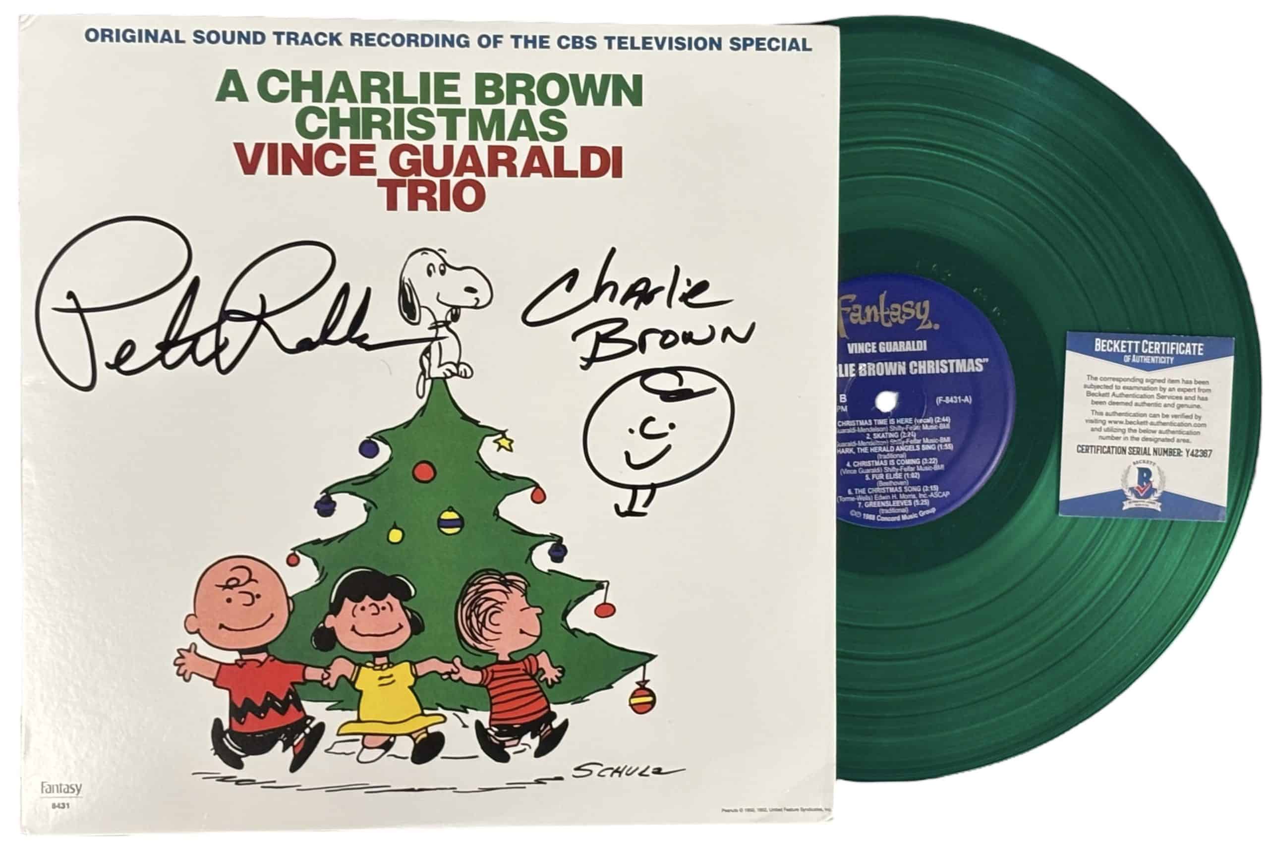 Peter Robbins signed 12" Color Vinyl Record Soundtrack A Beckett Authentication img