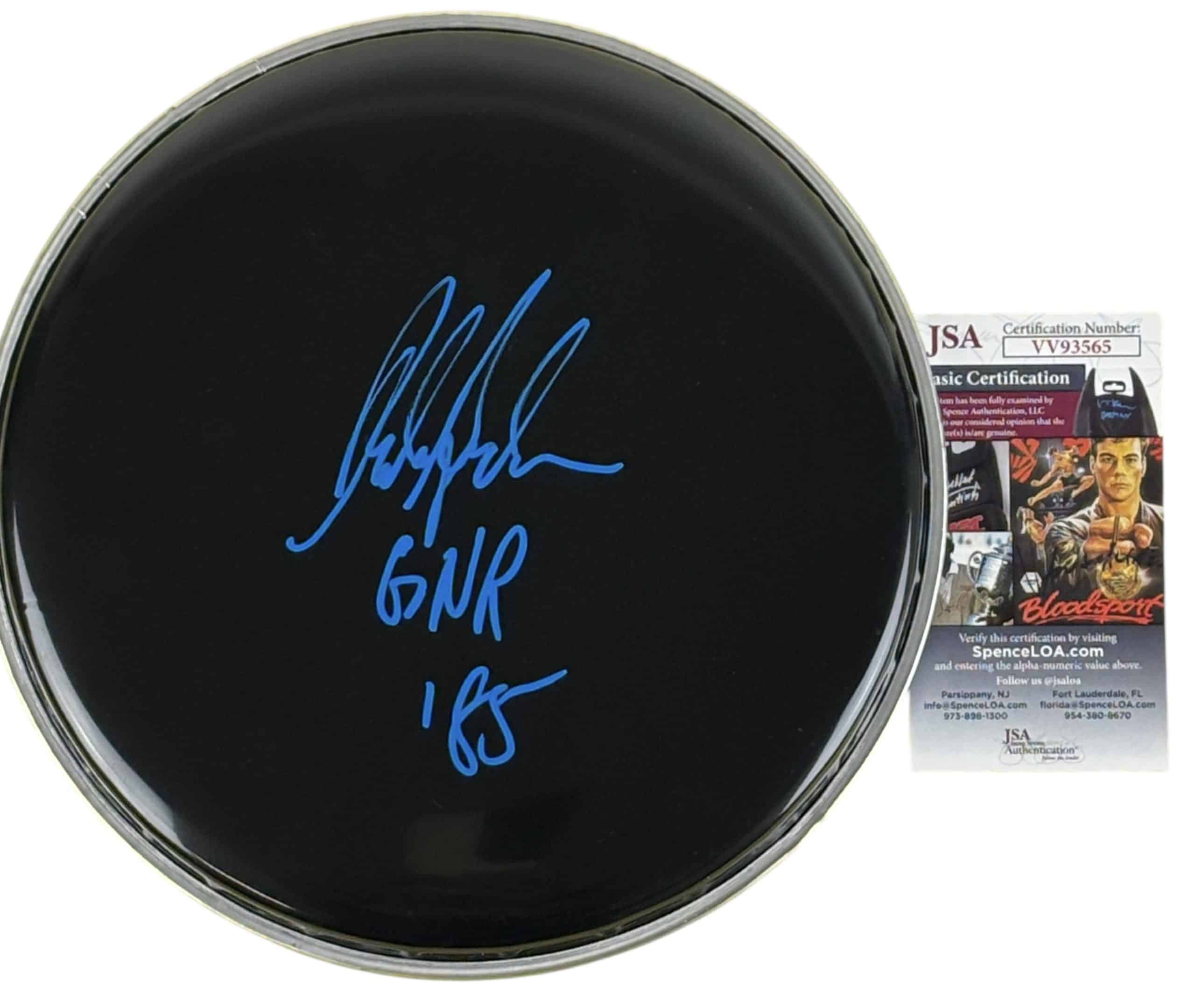 Rob Gardner signed 10" Drum Head Drummer L.A. Guns Guns N' Roses img