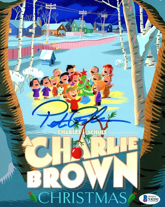 Peter Robbins signed 8x10 Photo Peanuts A Charlie Brown Christmas img
