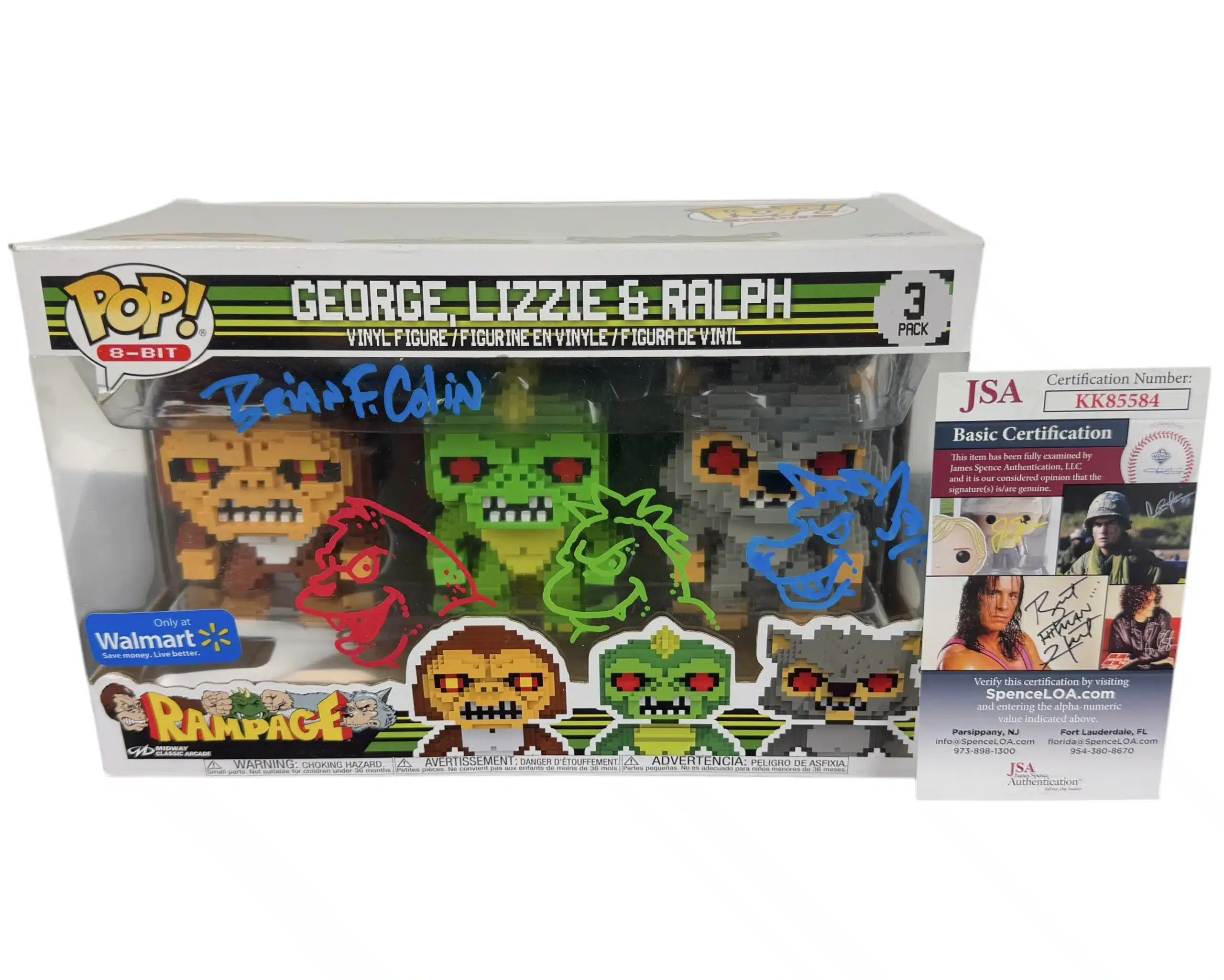 CSR Collectibles - Brian Colin signed & sketched Funko Pop Three