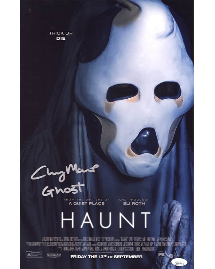 Chaney Morrow signed 11x17 Poster Ghost Haunt img