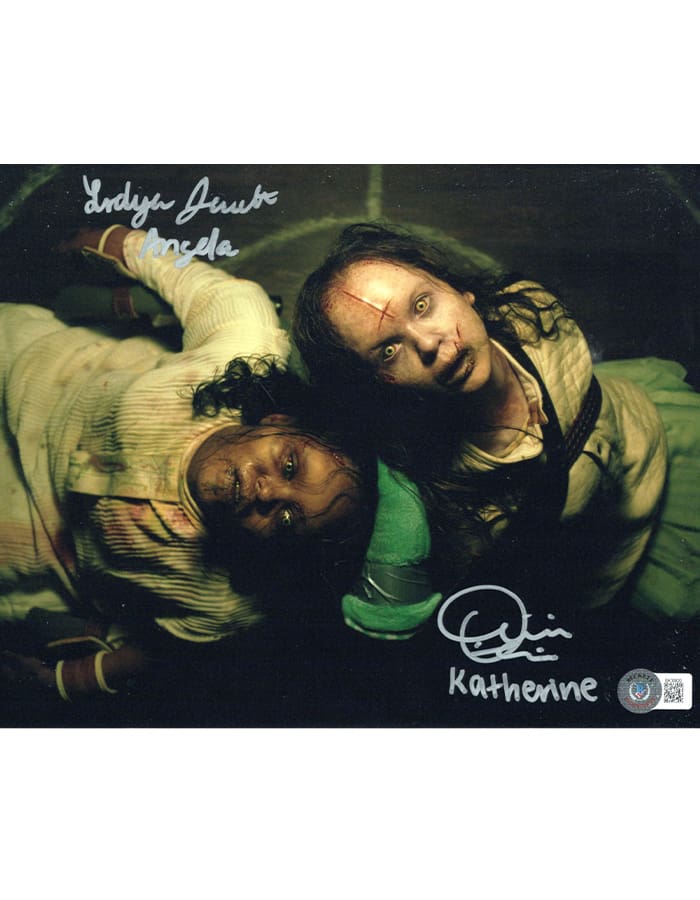 Olivia O'Neill & Lidya Jewett signed 8x10 Photo Angela Katherine The Exorcist... img