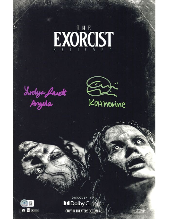 Olivia O'Neill & Lidya Jewett signed 11x17 Poster Angela Katherine The Exorci... img