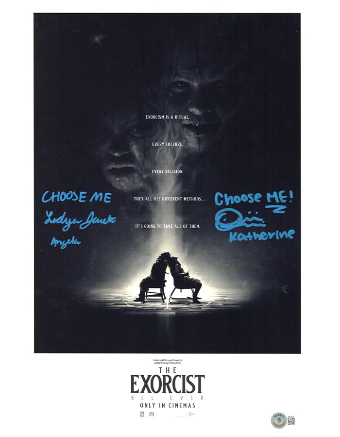 Olivia O'Neill & Lidya Jewett signed 11x17 Poster Angela Katherine The Exorci... img