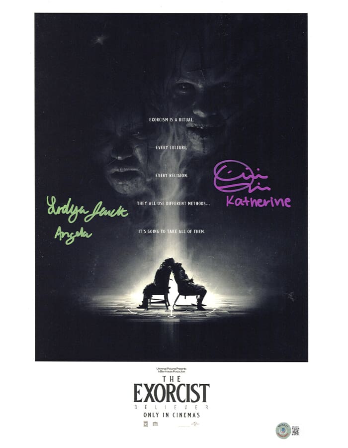 Olivia O'Neill & Lidya Jewett signed 11x17 Poster Angela Katherine The Exorci... img