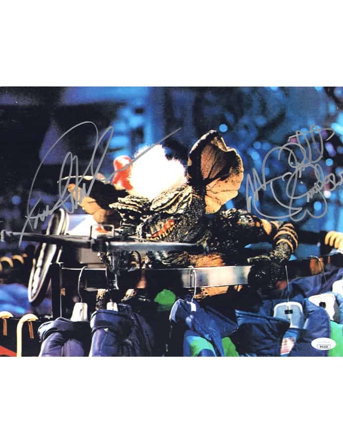 Frank Welker & Michael Winslow signed 11x14 Photo Stripe Gremlins img