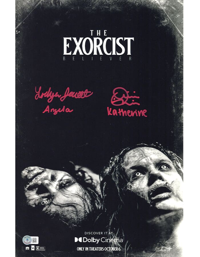 Olivia O'Neill & Lidya Jewett signed 11x17 Poster Angela Katherine The Exorcist img