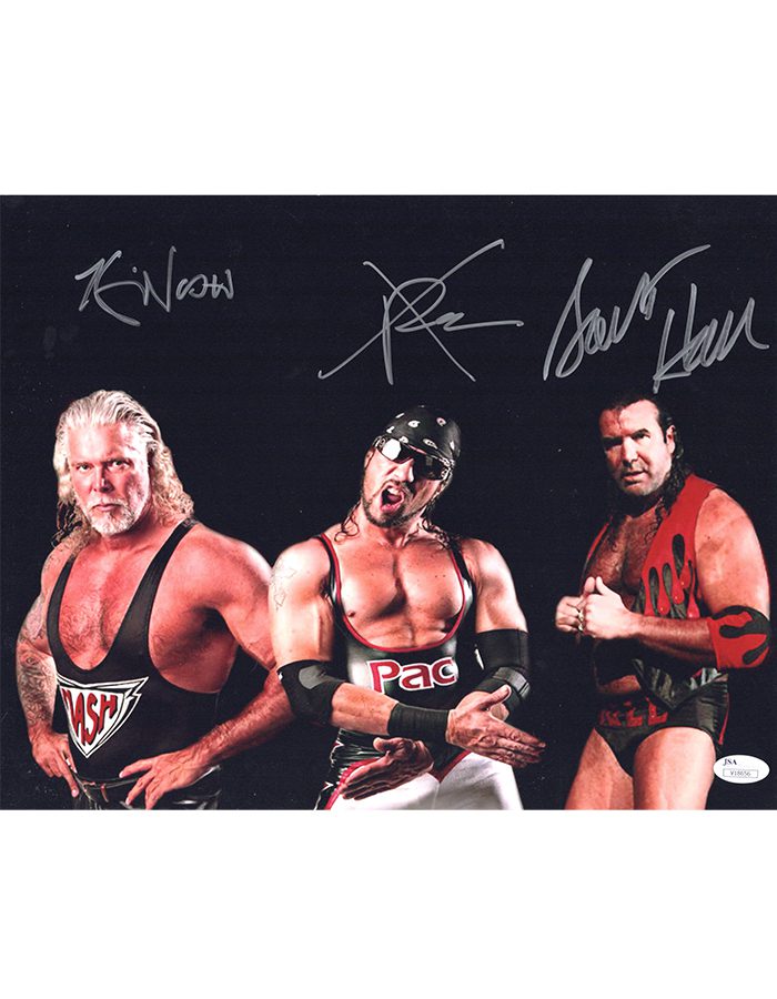 CSR Collectibles - Scott Hall, X-Pac, and Kevin Nash signed 11×14