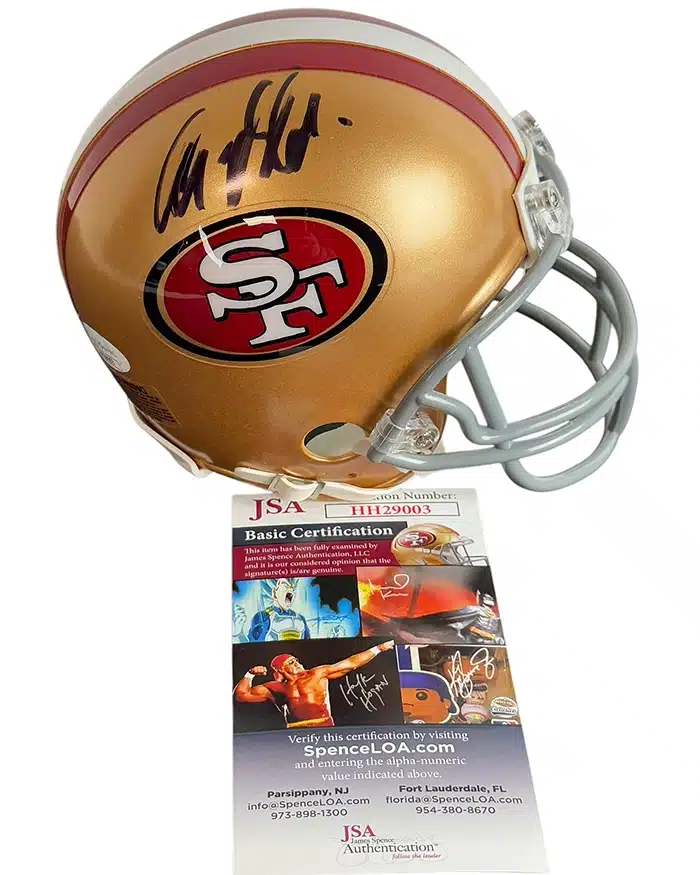 ANQUAN BOLDIN signed Mini Helmet Riddell San Francisco 49ers JSA Authentication img