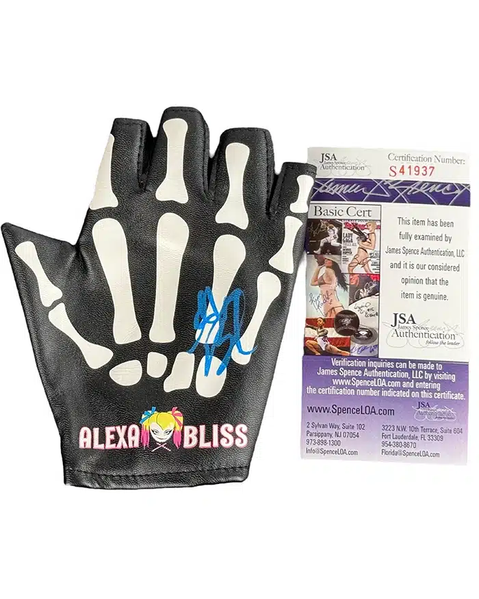 CSR Collectibles Alexa Bliss signed Glove WWE Wrestling