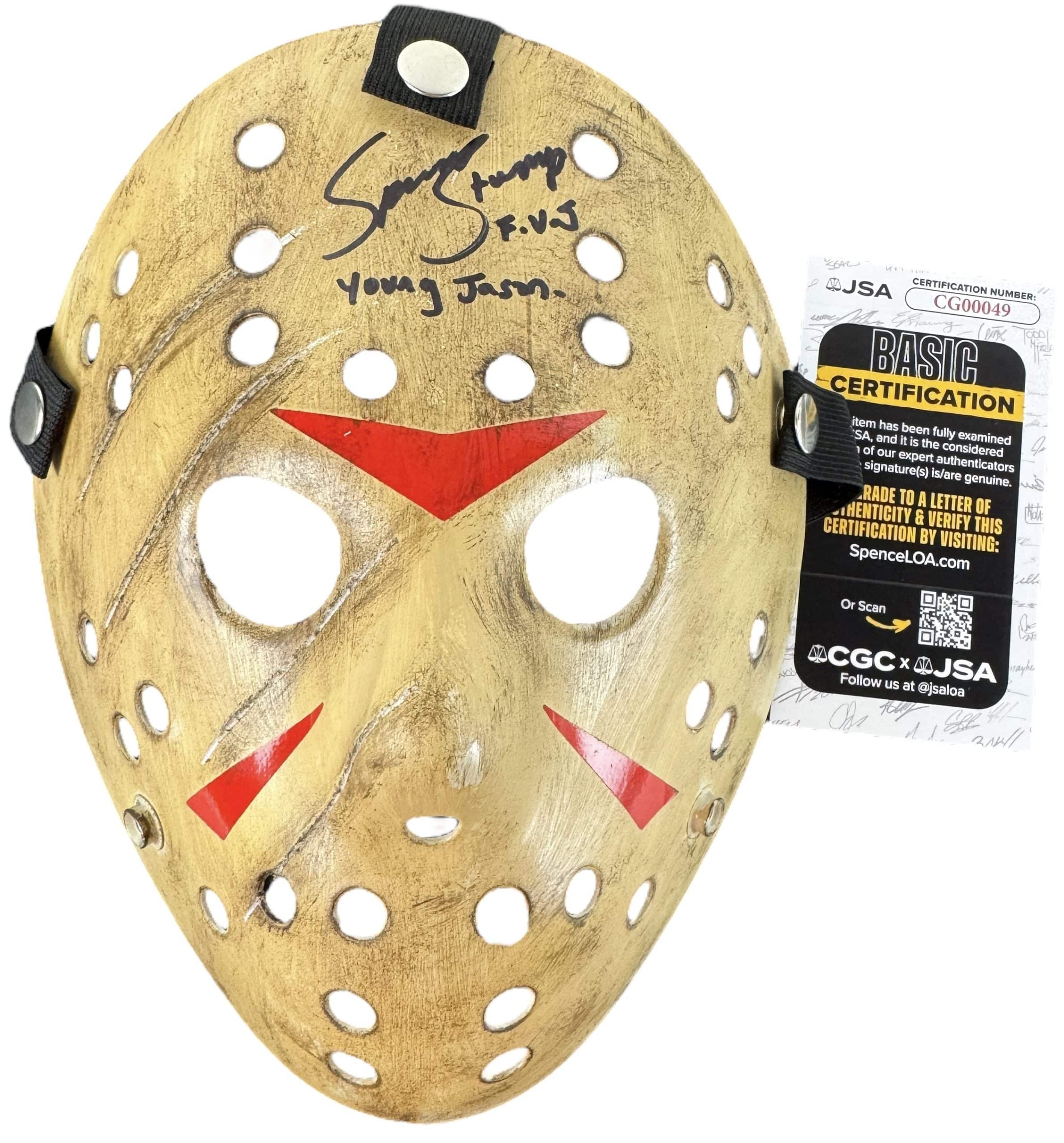 CSR Collectibles - Spencer Stump signed Hockey Mask Young Jason