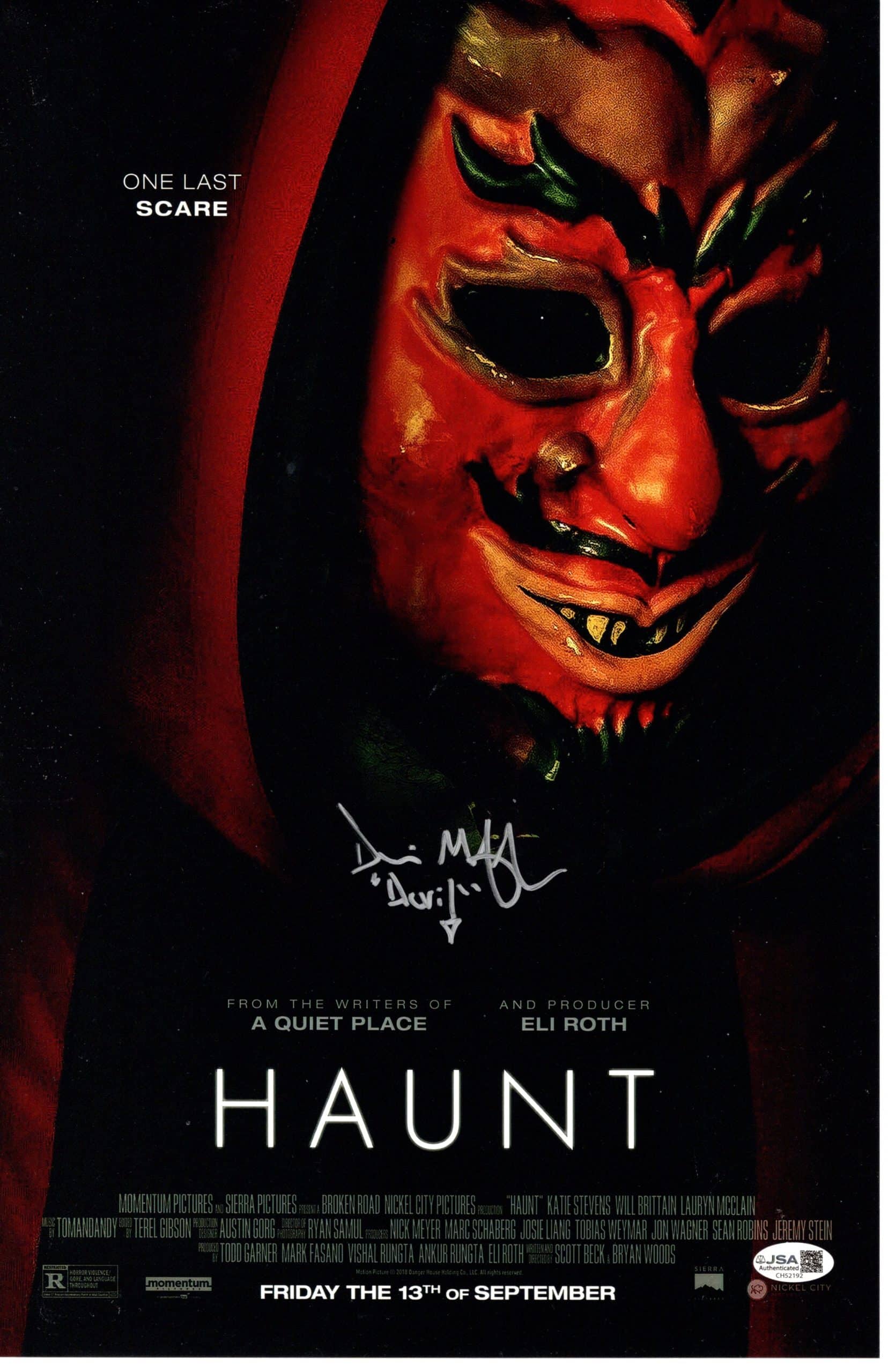 Damian Maffei signed 11x17 Poster Devil Haunt img