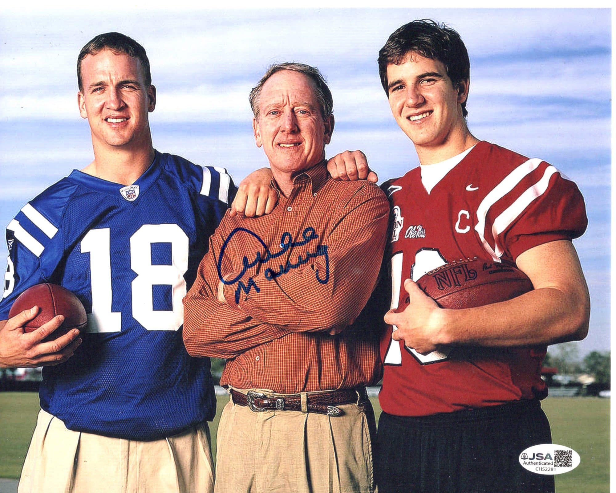 Archie Manning signed 8x10 Photo Ole Miss Football, image size:2000x1600