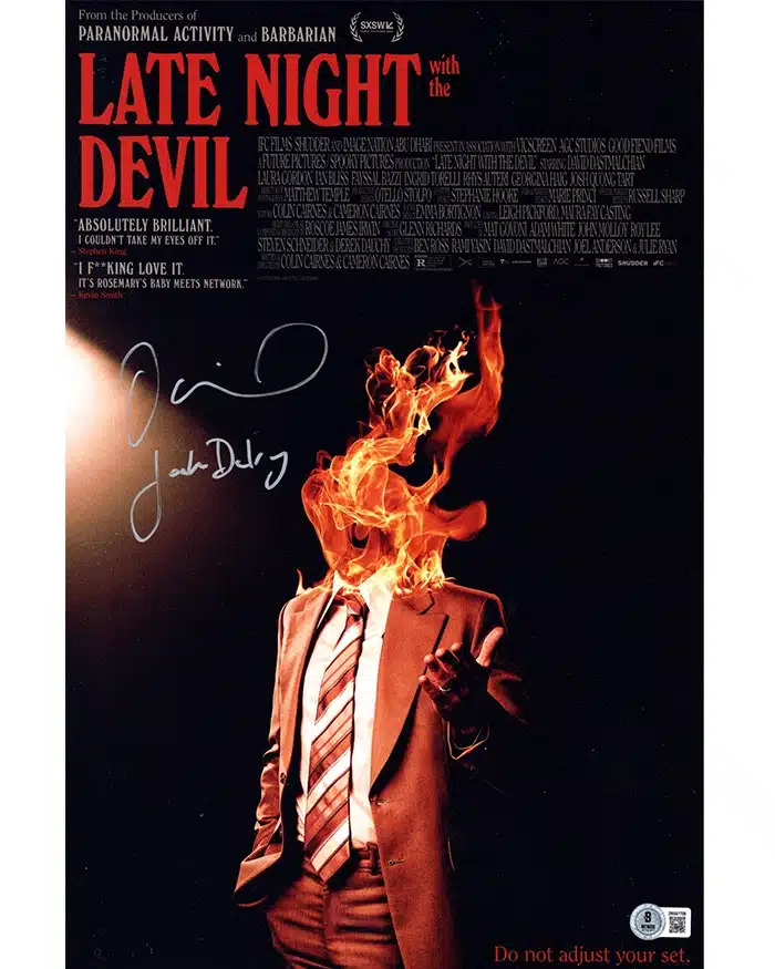 David Dastmalchian signed 11x17 Poster Jack Delroy Late Night with the Devil img