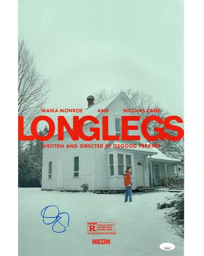 Osgood Oz Perkins signed 11x17 Poster Director Writer Longlegs img