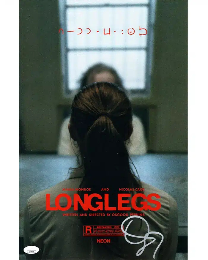 Osgood Oz Perkins signed 11x17 Poster Director Writer Longlegs img