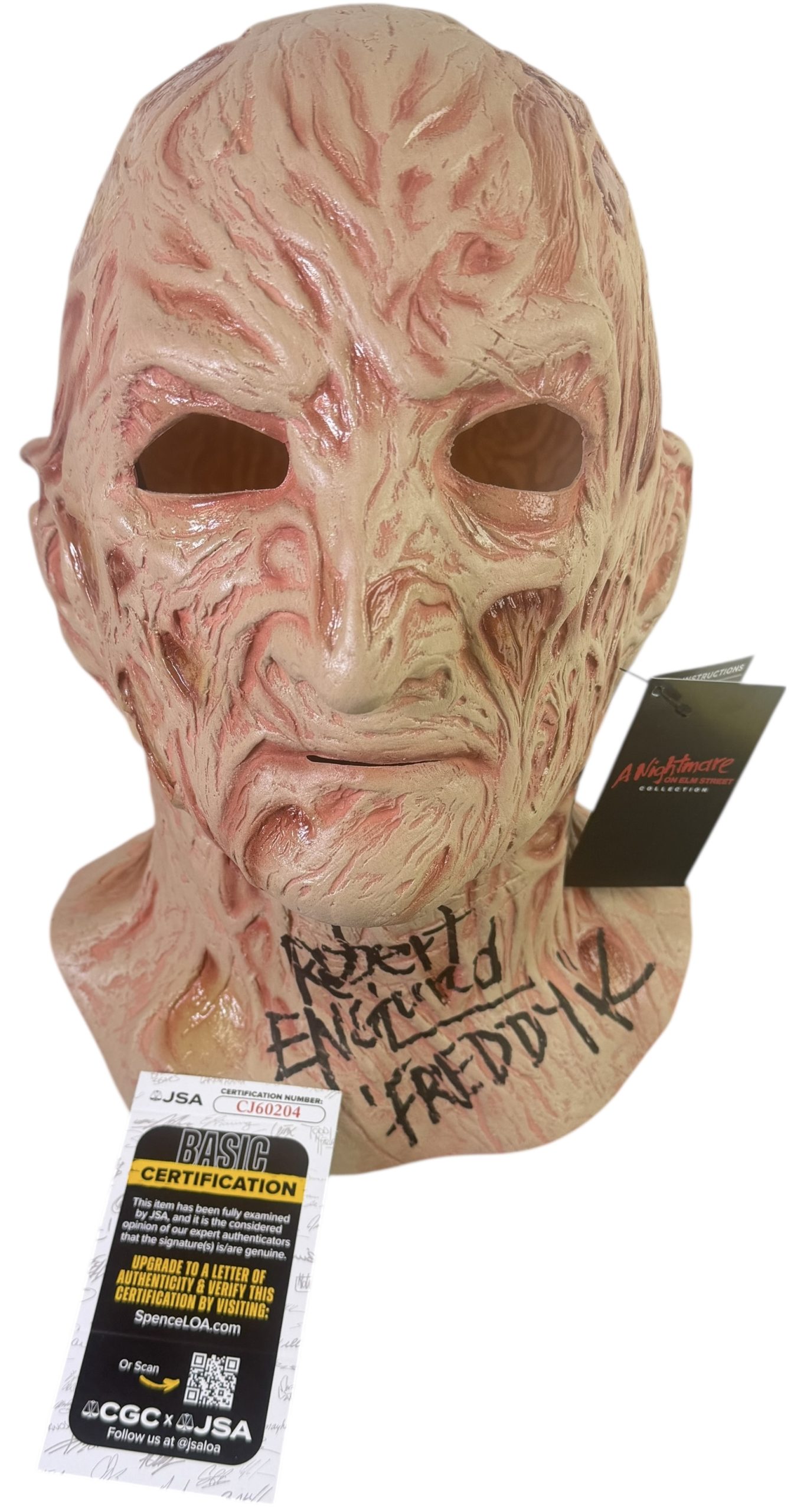 Robert Englund signed Mask Freddy Krueger - A Nightmare on Elm Street img