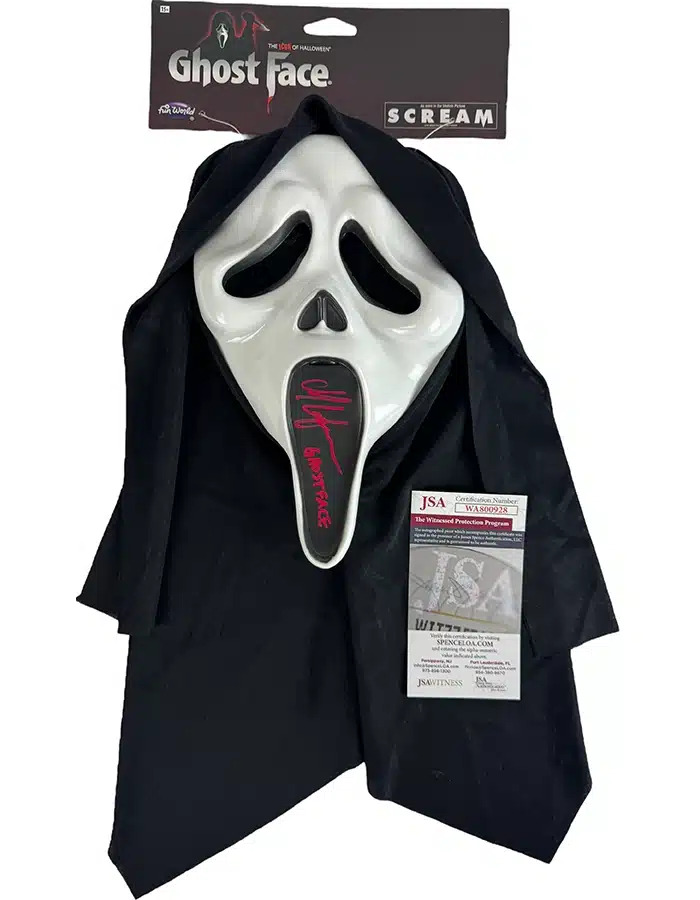 CSR Collectibles - Max Laferriere signed Mask Ghostface – Scream VI