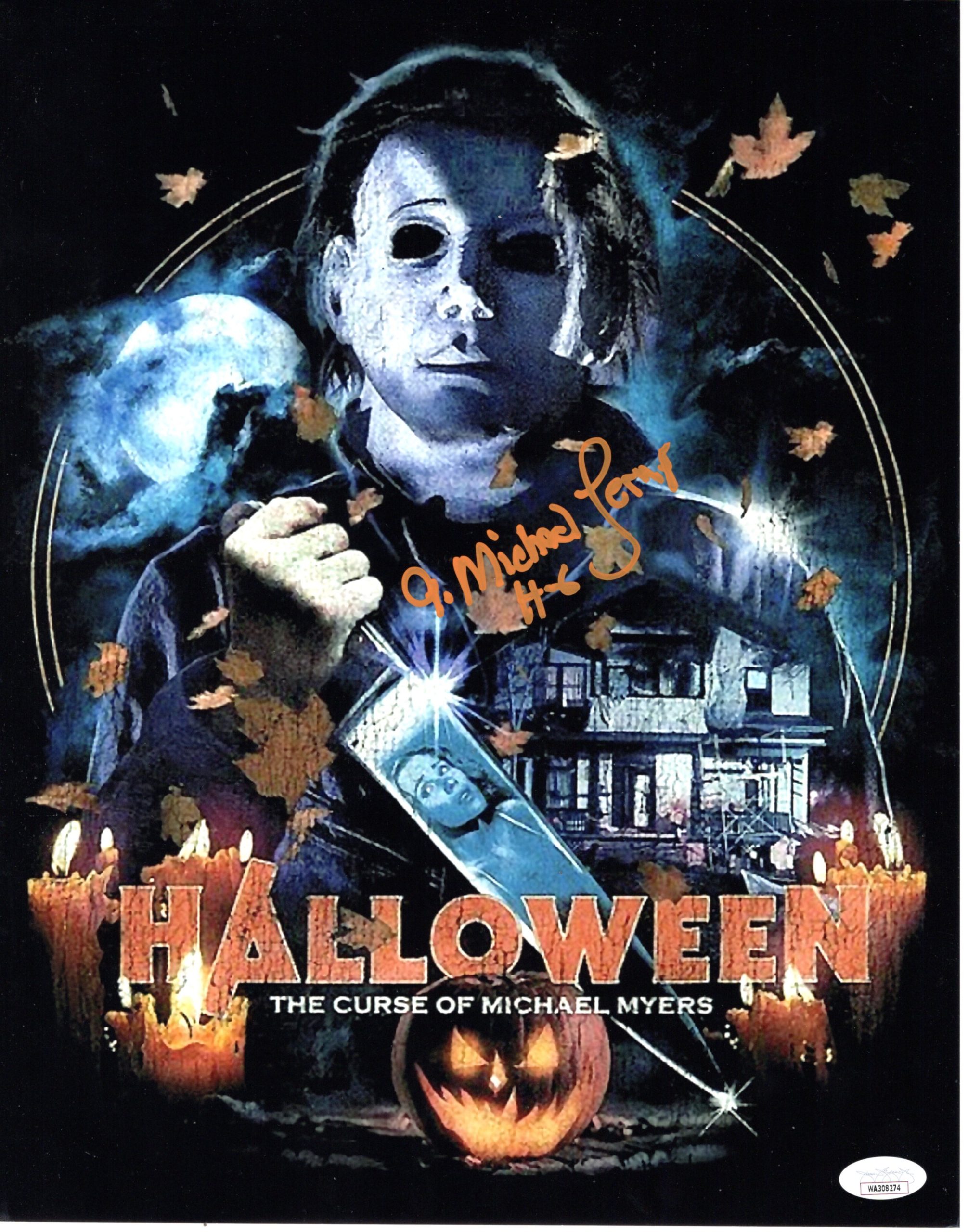 A. Michael Lerner signed 11x14 Photo Michael Myers Halloween 6 The Curse of Mich img