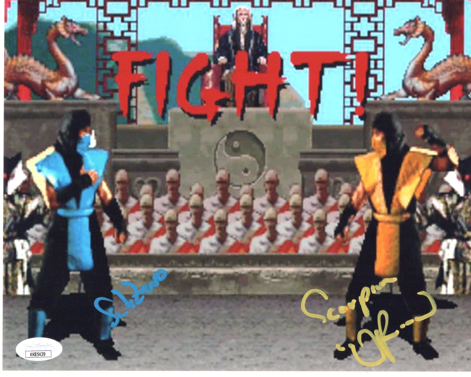 Daniel Pesina signed 8x10 Photo Sub Zero, Scorpion - Mortal Kombat img