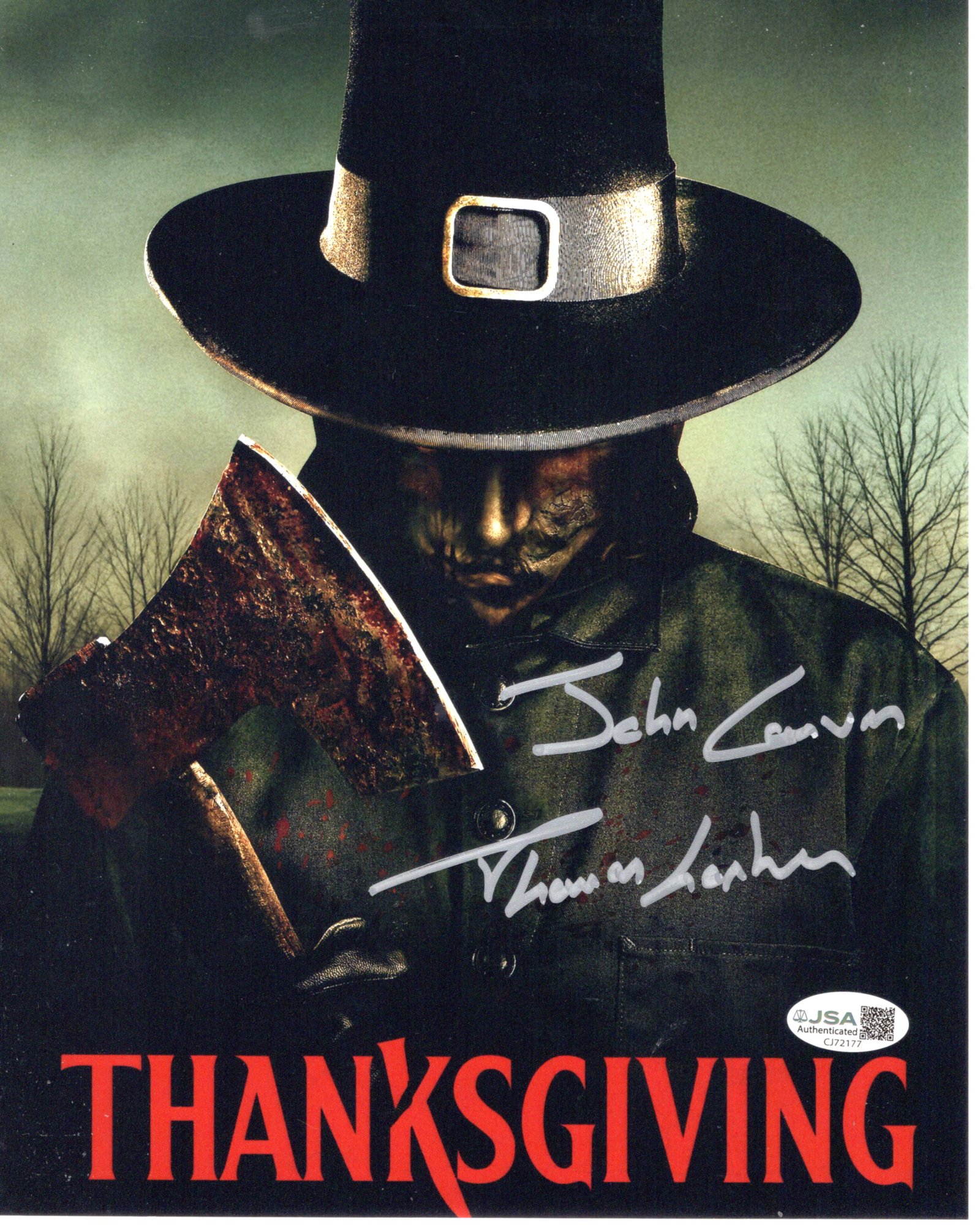 Thomas Lorber signed 8x10 Photo John Carver - Thanksgiving img