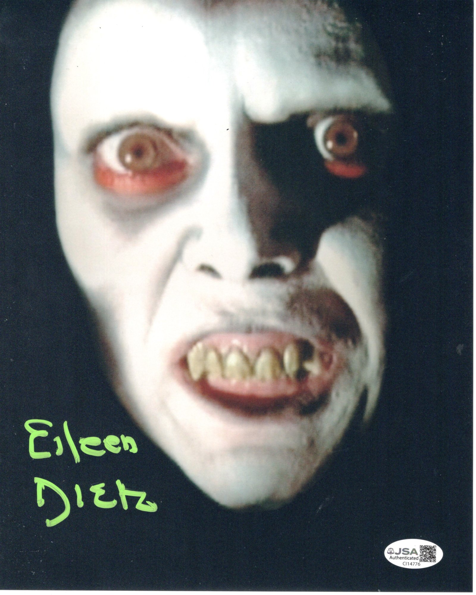 Eileen Dietz signed 8x10 Photo Pazuzu the Demon - The Exorcist img