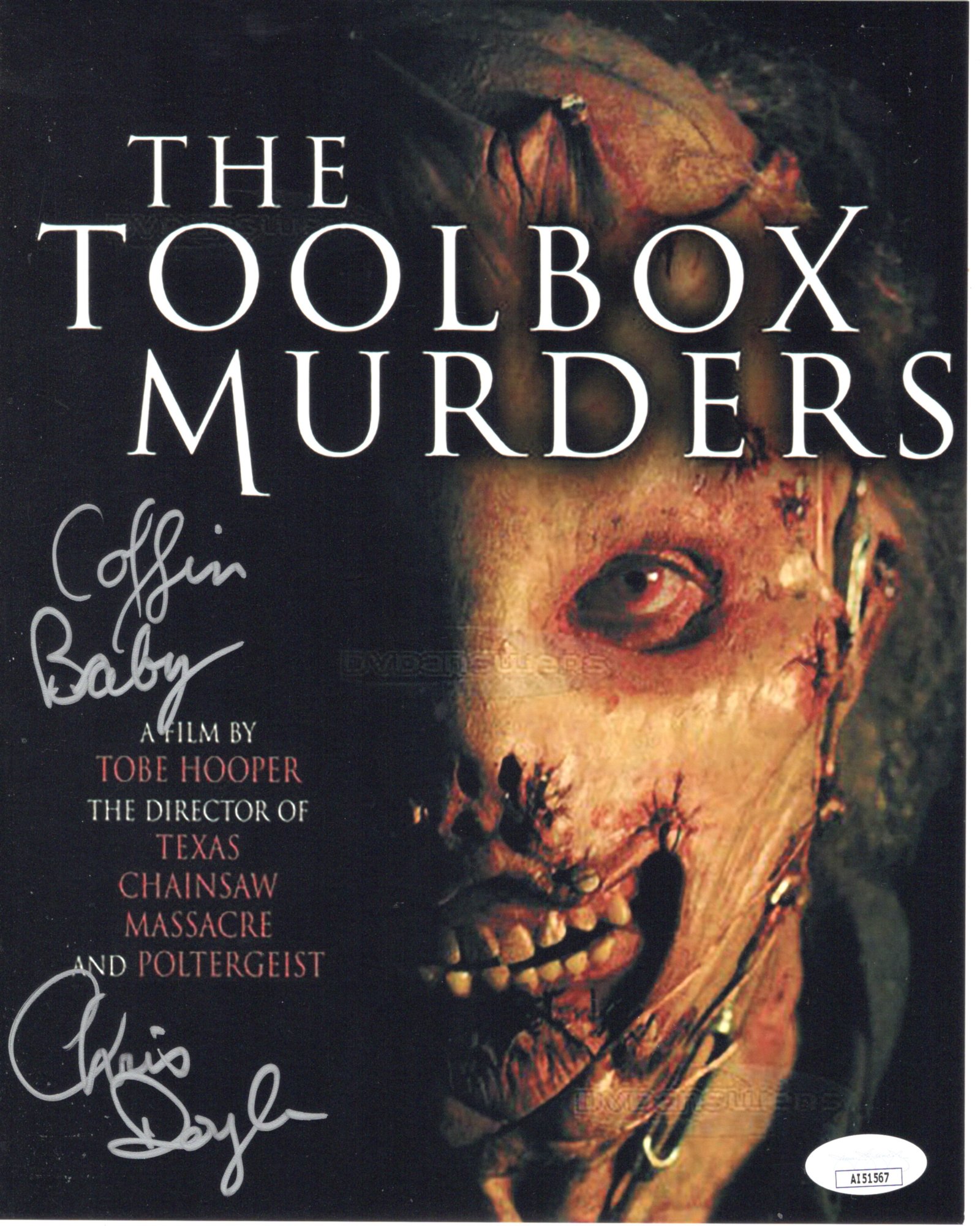 Christopher Chris Doyle signed 8x10 Photo Coffin Baby - Toolbox Murders img