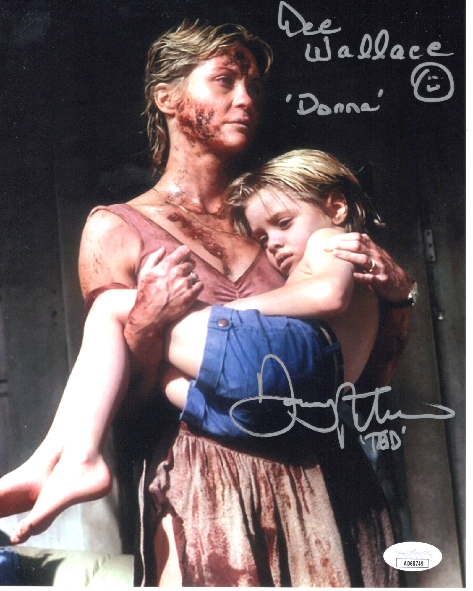 Dee Wallace & Danny Pintauro signed 8x10 Photo Donna Tad Trenton Cujo JSA img